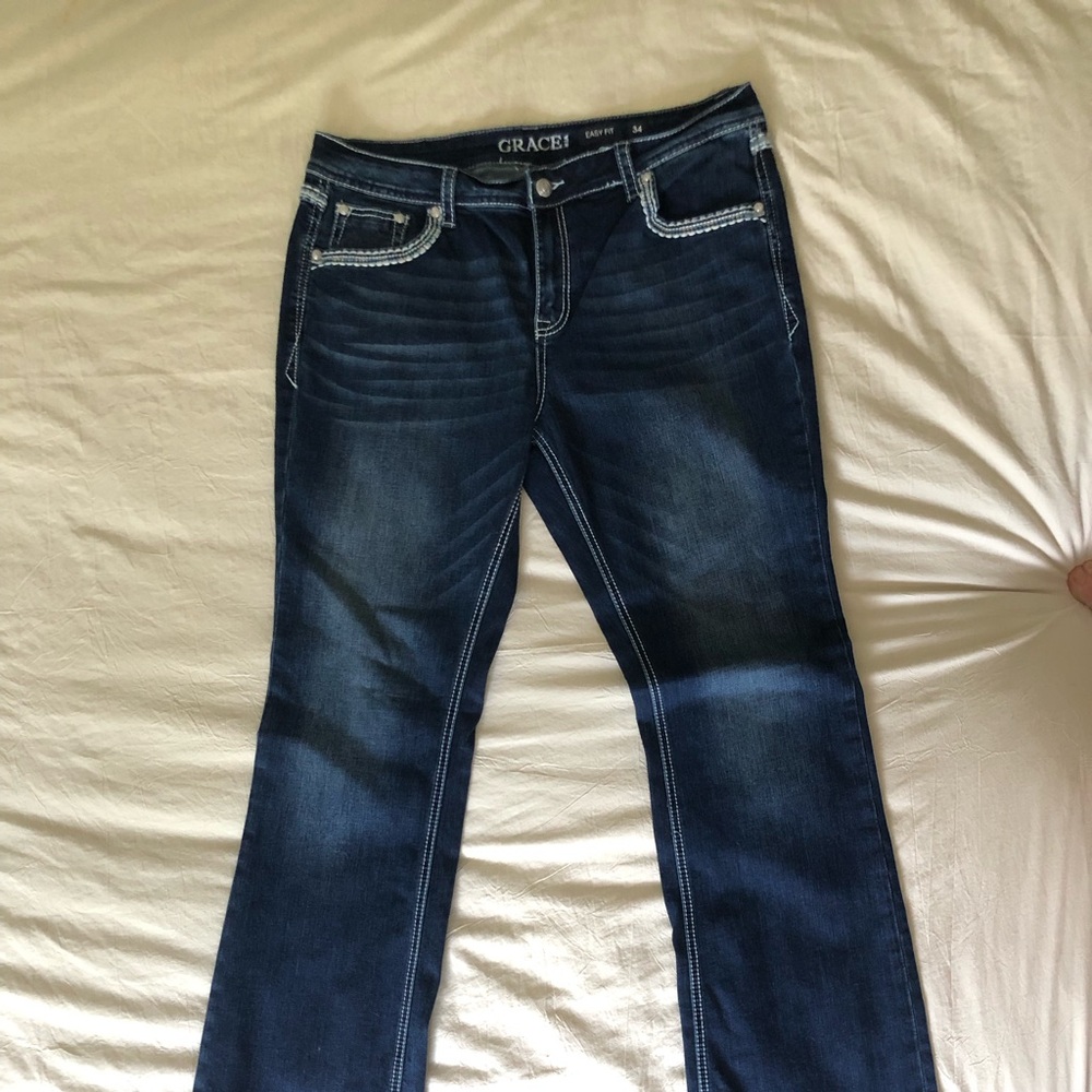 Grace in LA  Easy Fit Jeans size 34 38$